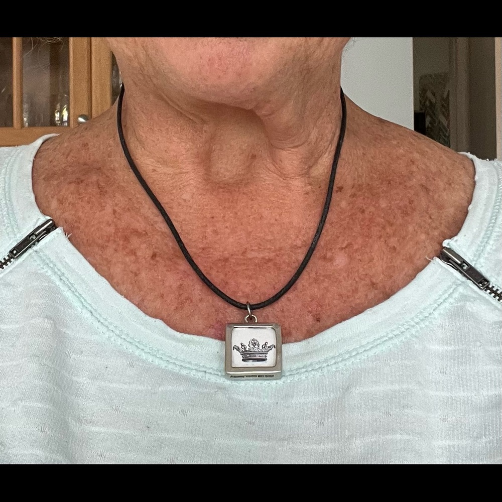 Pick Up Sticks Leather Cord Collage Necklace - Picture 3 of 7